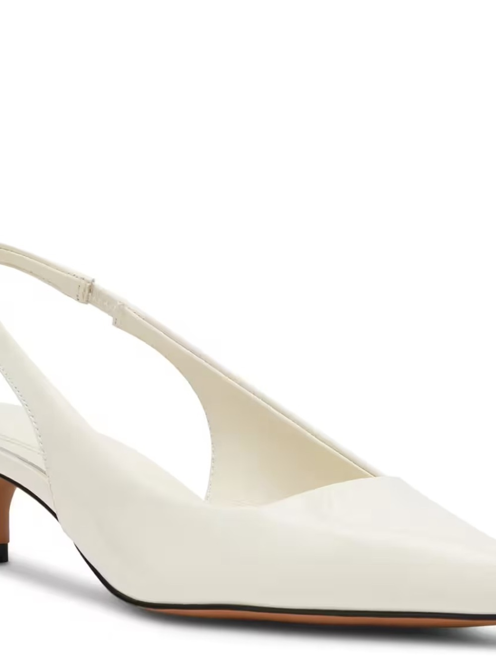 Steve Madden Ivory Pointed Slingback Heels